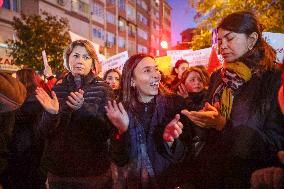 Protest Against Violence Against Women - Istanbul