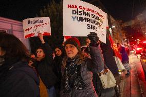 Protest Against Violence Against Women - Istanbul