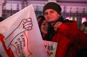 Protest Against Violence Against Women - Istanbul