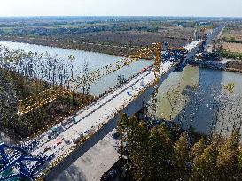 Nanjing-Huai'an Intercity Railway Construction