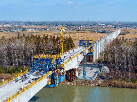 Nanjing-Huai'an Intercity Railway Construction