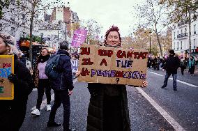 Protest to Condemn Violence Against Women - Paris