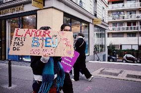 Protest to Condemn Violence Against Women - Paris