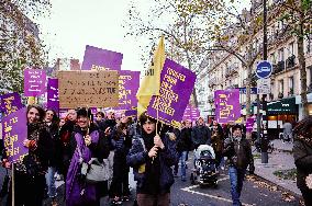 Protest to Condemn Violence Against Women - Paris