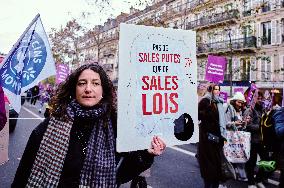 Protest to Condemn Violence Against Women - Paris