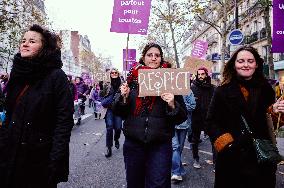 Protest to Condemn Violence Against Women - Paris