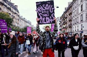 Protest to Condemn Violence Against Women - Paris