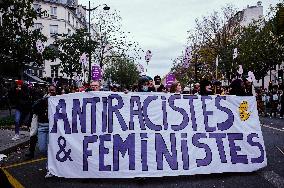 Protest to Condemn Violence Against Women - Paris