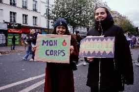 Protest to Condemn Violence Against Women - Paris