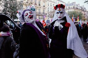 Protest to Condemn Violence Against Women - Paris