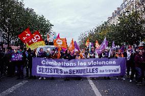 Protest to Condemn Violence Against Women - Paris