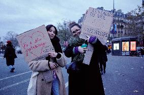 Protest to Condemn Violence Against Women - Paris