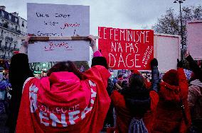 Protest to Condemn Violence Against Women - Paris