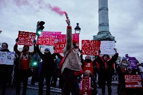 Protest to Condemn Violence Against Women - Paris