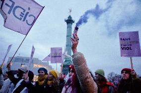 Protest to Condemn Violence Against Women - Paris