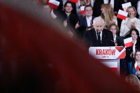 Announcement Of Karol Nawrocki As A Candidate In The Presidential Elections In Krakow