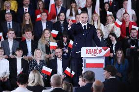 Announcement Of Karol Nawrocki As A Candidate In The Presidential Elections In Krakow