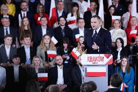 Announcement Of Karol Nawrocki As A Candidate In The Presidential Elections In Krakow