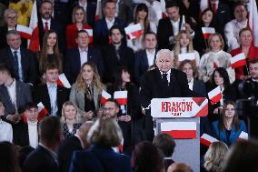 Announcement Of Karol Nawrocki As A Candidate In The Presidential Elections In Krakow