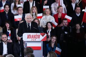 Announcement Of Karol Nawrocki As A Candidate In The Presidential Elections In Krakow