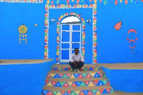 Nubian Village Of Gharb Sohail In Aswan - Egypt