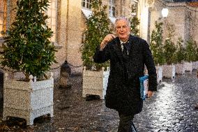 PM Barnier Arrives At The Hotel De Matignon - Paris