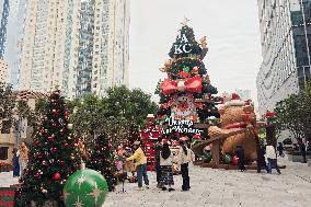 Giant Christmas Tree in Shanghai