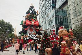 Giant Christmas Tree in Shanghai