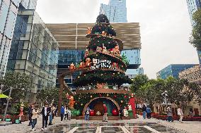 Giant Christmas Tree in Shanghai