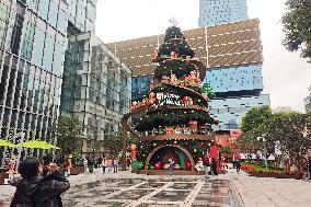 Giant Christmas Tree in Shanghai