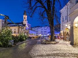 Advent Season - Christmas Spirit In Salzburg, Austria