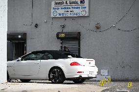 Crime Scene Unit Investigates Death Of 35-year-old Man In Shooting In Far Rockaway, Queens, New York