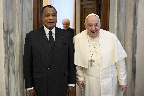 Pope Francis Receives the Congolese President - Vatican