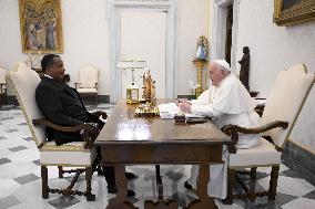 Pope Francis Receives the Congolese President - Vatican