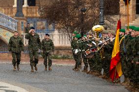 King Felipe VI Visit To Spanish Army - Seville