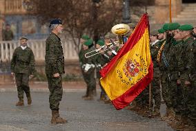 King Felipe VI Visit To Spanish Army - Seville