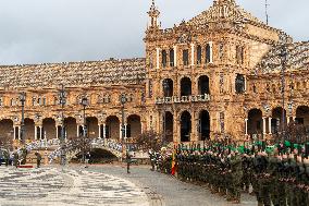 King Felipe VI Visit To Spanish Army - Seville