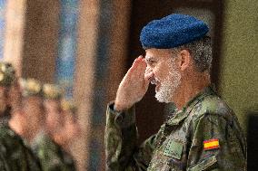 King Felipe VI Visit To Spanish Army - Seville