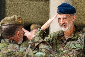 King Felipe VI Visit To Spanish Army - Seville