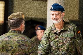 King Felipe VI Visit To Spanish Army - Seville