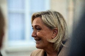 Marine Le Pen Meets PM Michel Barnier