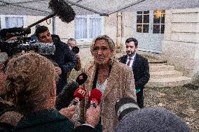 Marine Le Pen Meets PM Michel Barnier