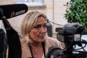 Marine Le Pen Meets PM Michel Barnier