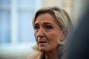 Marine Le Pen Meets PM Michel Barnier