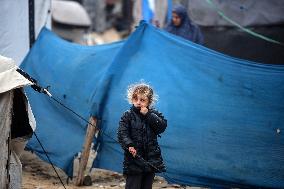 Heavy Rains Flood Tents In Gaza