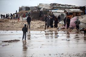 Heavy Rains Flood Tents In Gaza