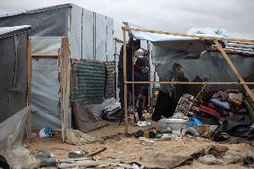 Heavy Rains Flood Tents In Gaza