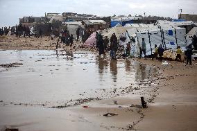 Heavy Rains Flood Tents In Gaza