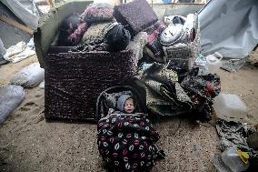 Heavy Rains Flood Tents In Gaza