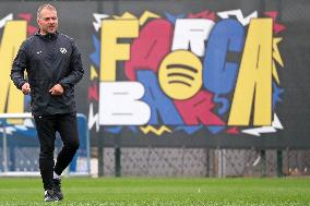 FC Barcelona Training Before Champions League Match Against Brest